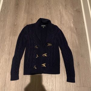 Ralph Lauren cable knit buckle closure cardigan